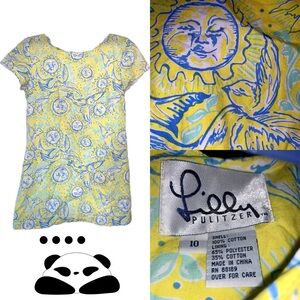 Vintage Lilly Pulitzer Sun and Birds dress